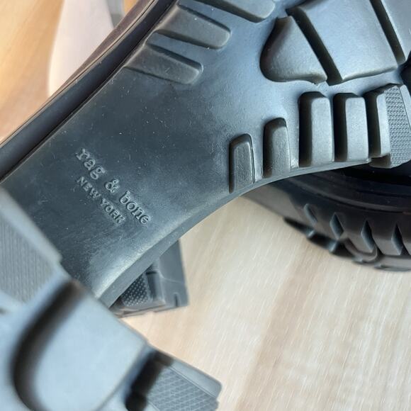 Rag & Bone Shane Block Heel Utility Sandals Lug Sole US 7 MSRP $450 NWOT - Picture 10 of 13